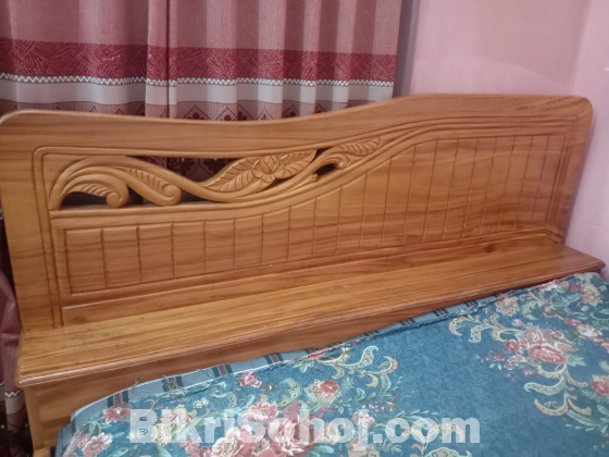 King Size Wooden Bed For Sell (6 month used)